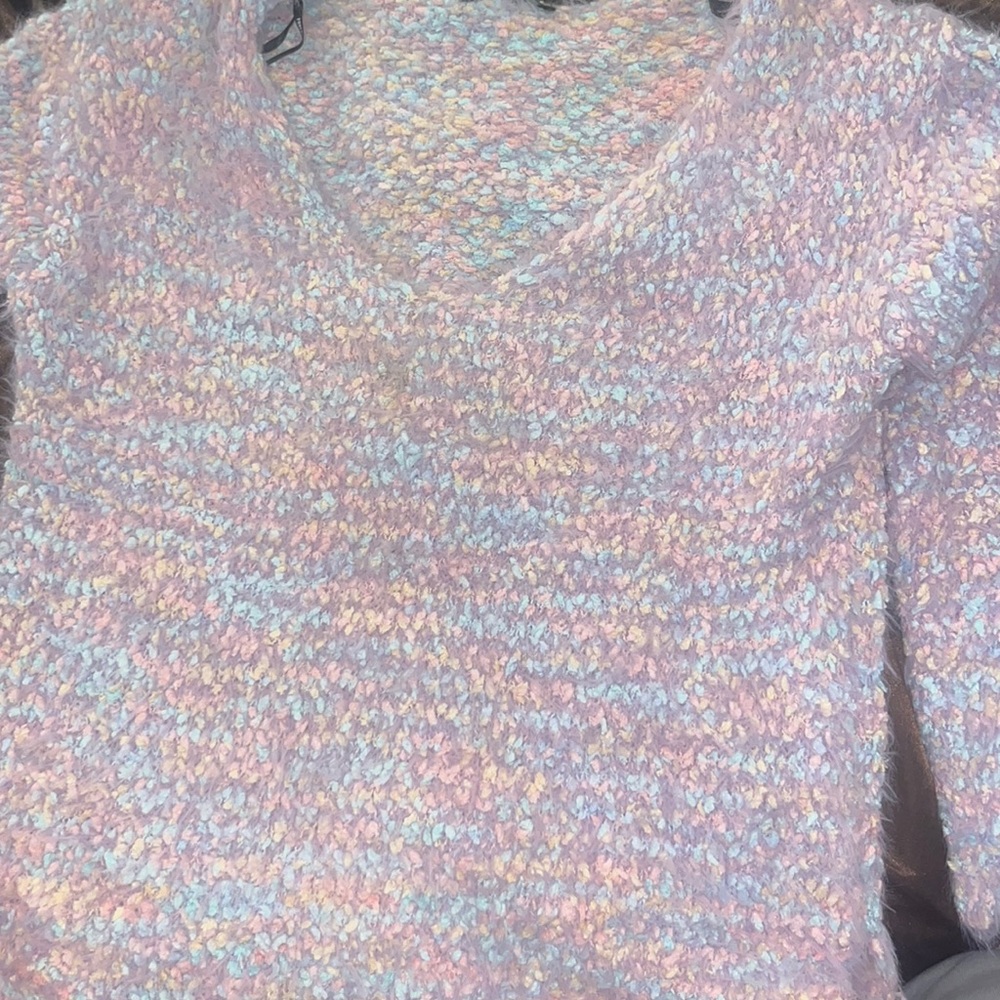 rainbow sweater.